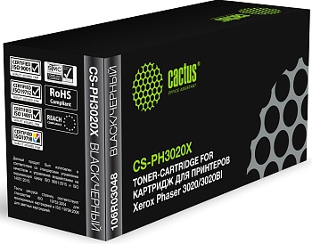Картридж лазерный Cactus CS-PH3020X 106R03048 черный набор x2упак. (1500стр.) для Xerox Phaser 3020/3020BI