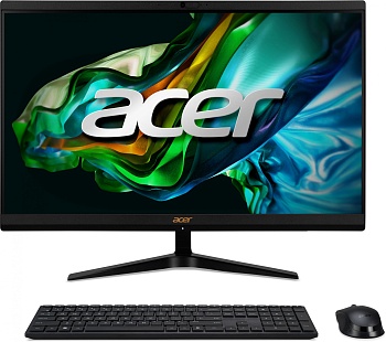 Моноблок Acer Aspire C24-1800 23.8" Full HD i5 1335U (1.3) 16Gb SSD512Gb Iris Xe CR noOS GbitEth WiFi BT 65W клавиатура мышь Cam черный 1920x1080