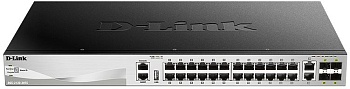 Коммутатор D-Link DGS-3130-30TS 24x1Гбит/с 2x10Гбит/с 4SFP+ управляемый