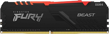 Память DDR4 32GB 3200MHz Kingston KF432C16BB2A/32 Fury Beast RGB RTL PC4-25600 CL16 DIMM 288-pin 1.35В dual rank Ret