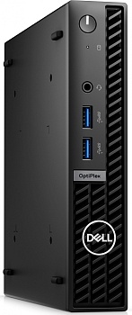 Неттоп Dell Optiplex 7010 Micro i3 13100T (2.5) 8Gb SSD256Gb UHDG 730 Windows 11 Professional GbitEth WiFi BT 260W мышь клавиатура черный (7010-3821)